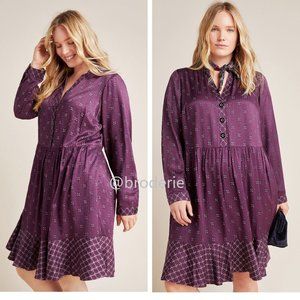 Anthropologie Gillian Abstract Shirtdress